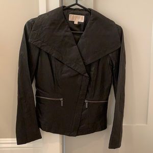 NWT Michael Kors Black Moto Leather Jacket